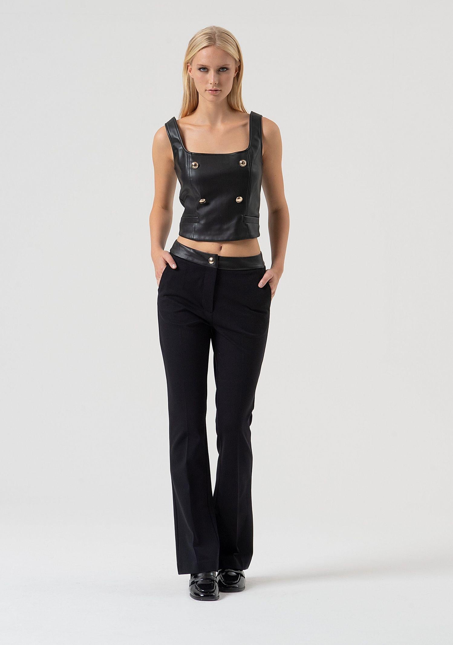 Pantalone bootcut stretch FR25WVA006W78001 053 FRACOMINA 