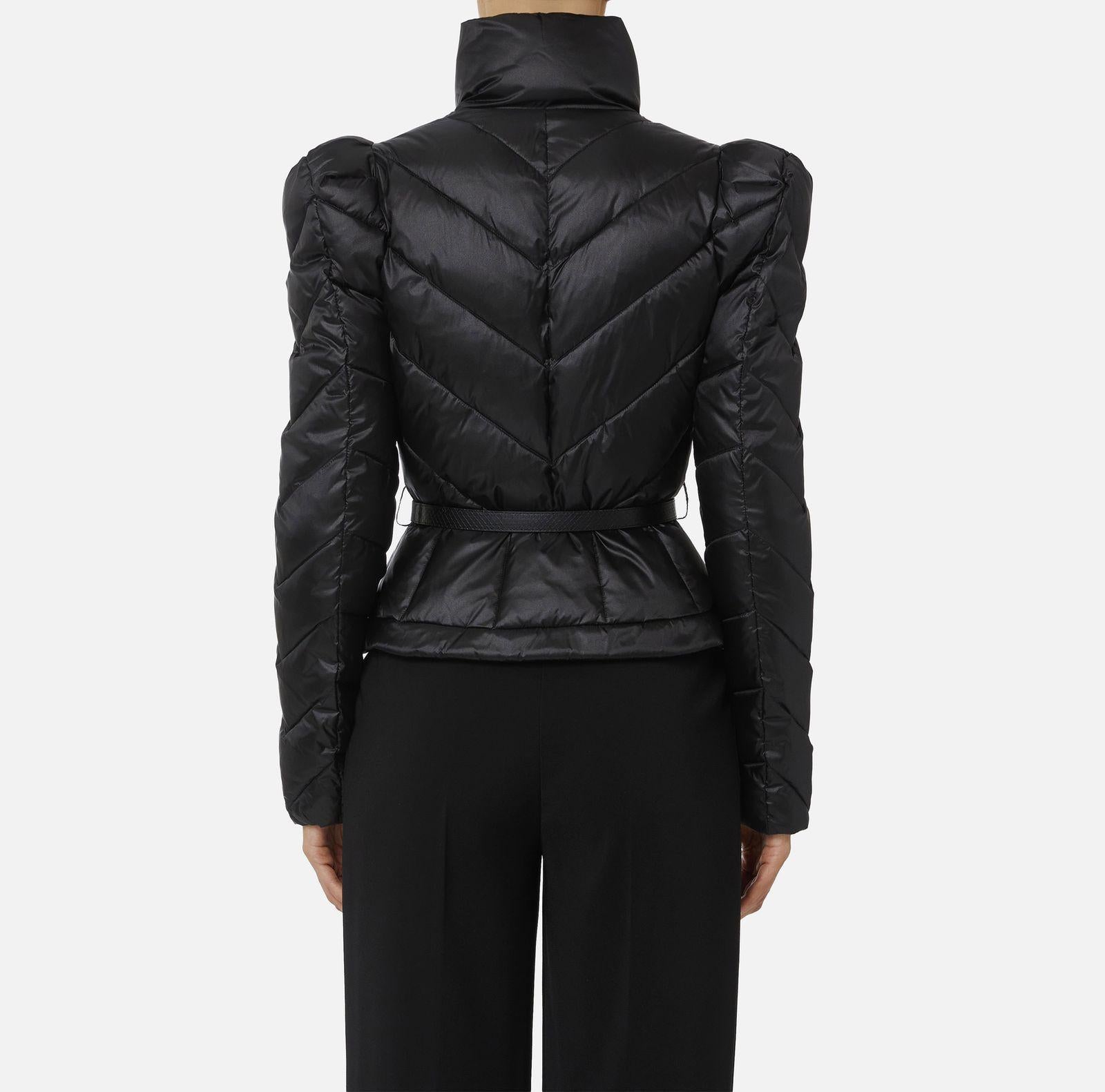 Piumino corto con baschina PI89Z56E2 110 ELISABETTA FRANCHI 