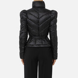 Piumino corto con baschina PI89Z56E2 110 ELISABETTA FRANCHI 