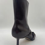 Stivaletto nero con cinturini 9559 NERO SPAZIO MODA 