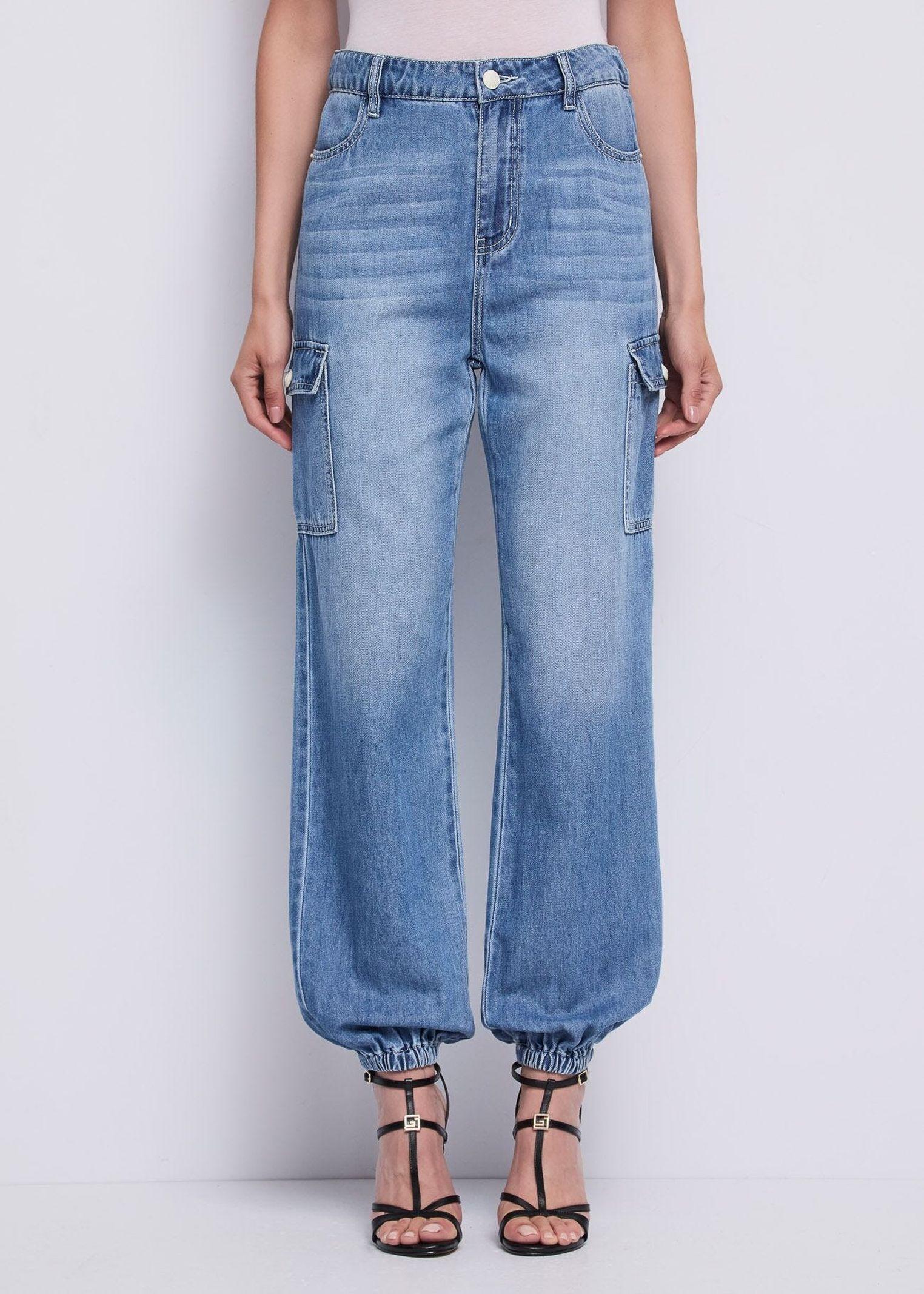 Jeans cargo con elastico - Gaudi 611BD26039 00 GAUDI' 