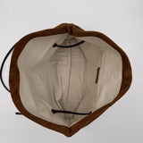 Borsa pieghevole in camoscio - Ofelia AZ208C CASTAGNA OFELIA 