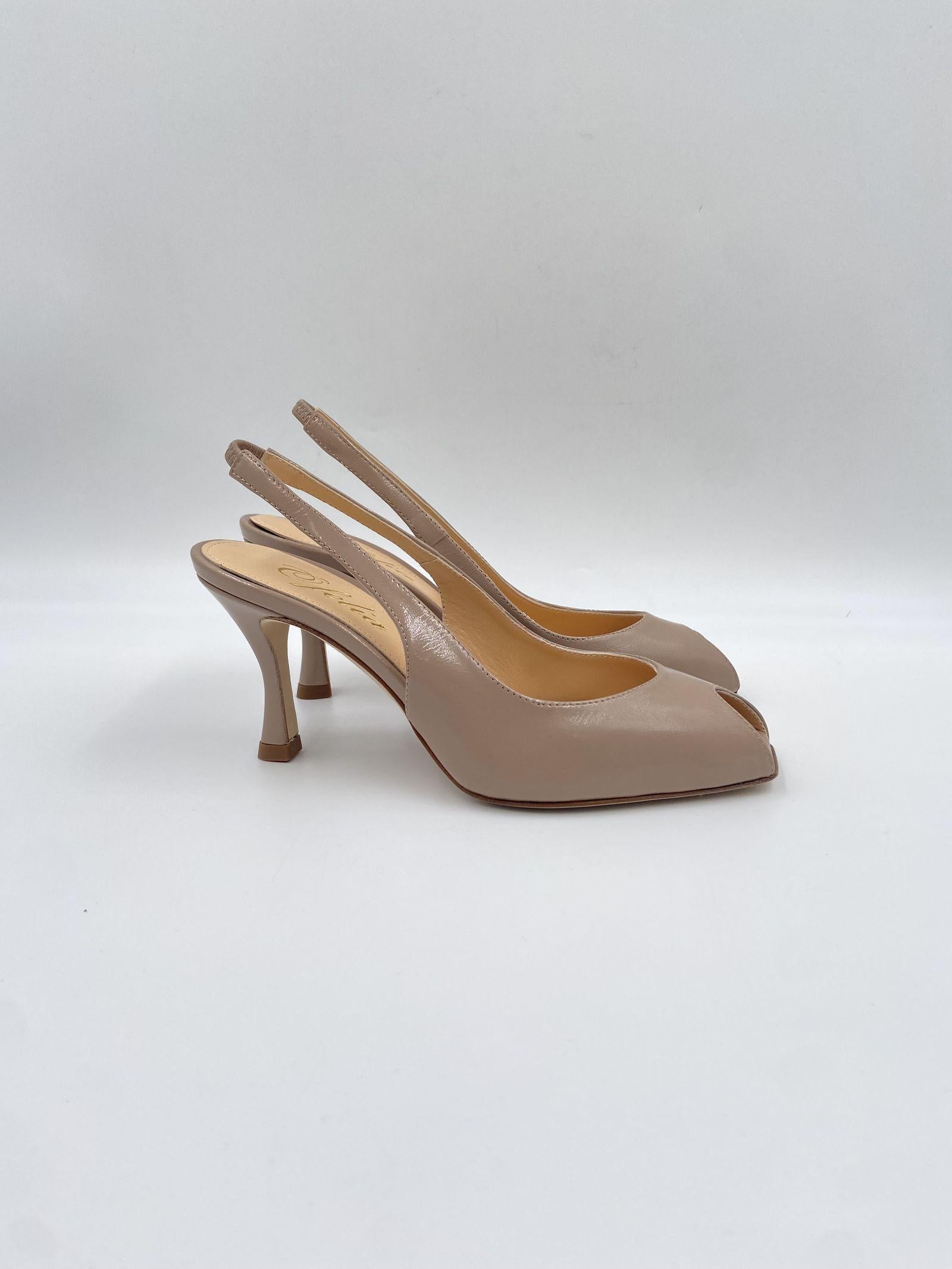 Slingback peep toe - Ofelia 3118 SABBIA OFELIA 