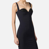 Abito con cristalli - Elisabetta Franchi AB83557E2 110 ELISABETTA FRANCHI 