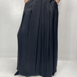 Gonna in raso con pieghe - Ofelia SK1027 NERO OFELIA 