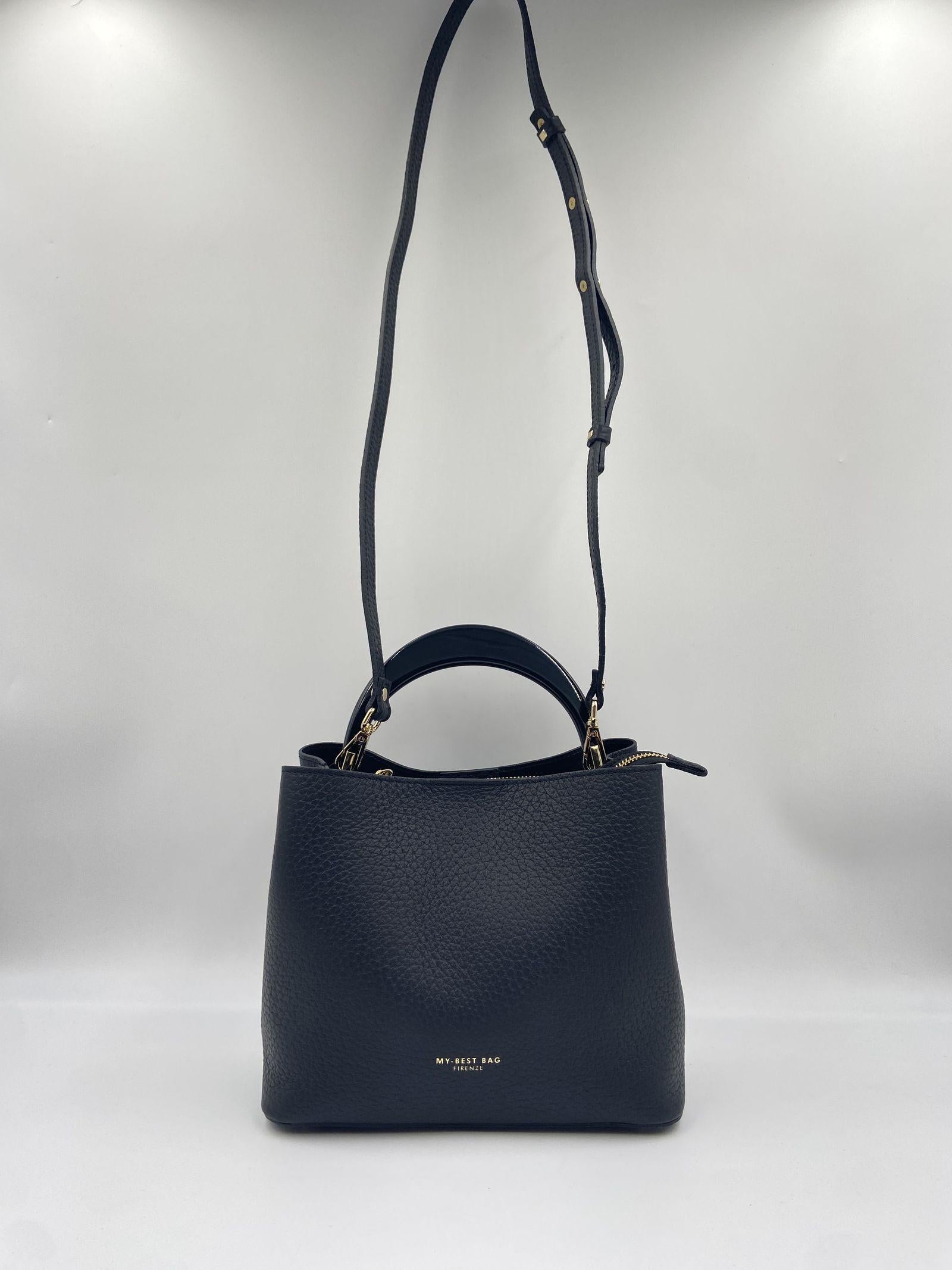 Borsa Ingrid in pelle martellata - My Best Bag S1MYB2039 NERO MY BEST BAG 