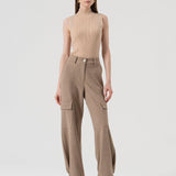 Pantalone cargo vita alta FR25WVC014W80501 L46 FRACOMINA 