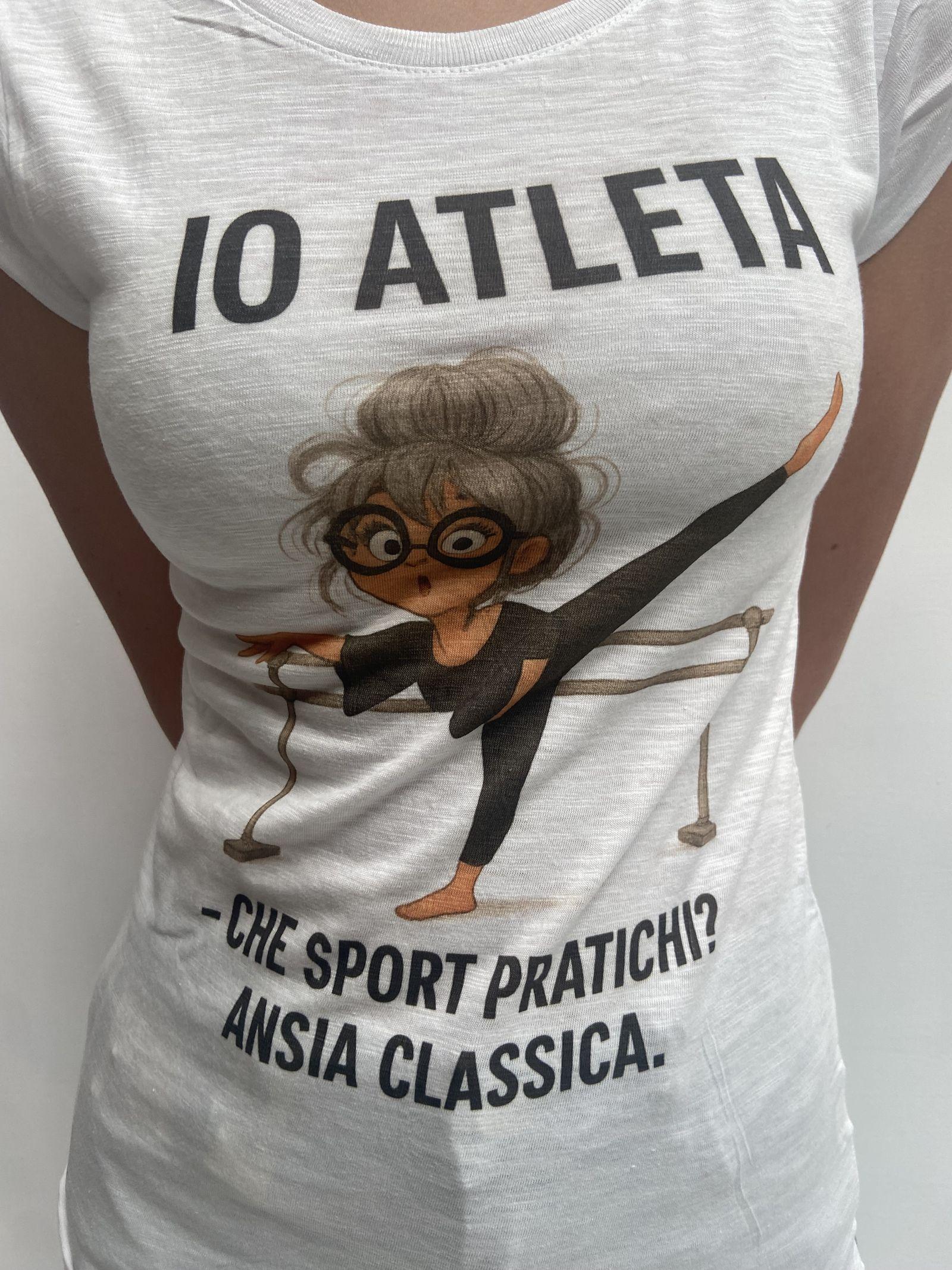 T-shirt Io Atleta IOATLETA BIANCO OFELIA 