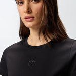 T-shirt con ricamo 100355A2RD Z99 PINKO 