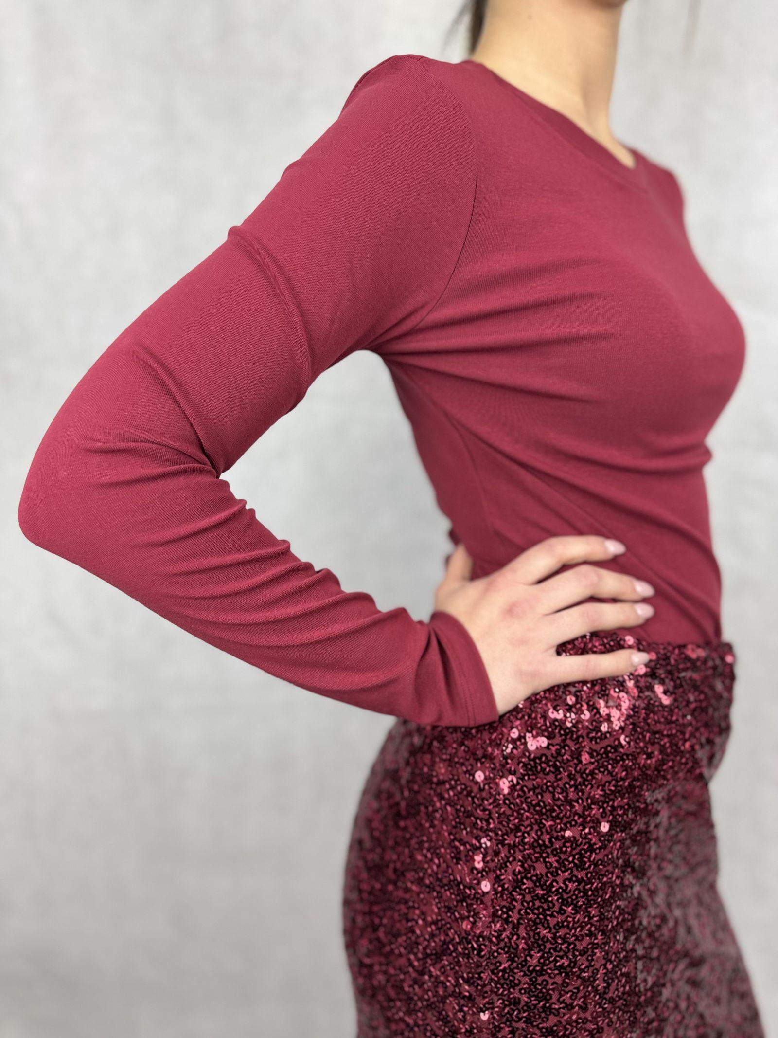T- shirt manica lunga LC23465 BORDEAUX OFELIA 