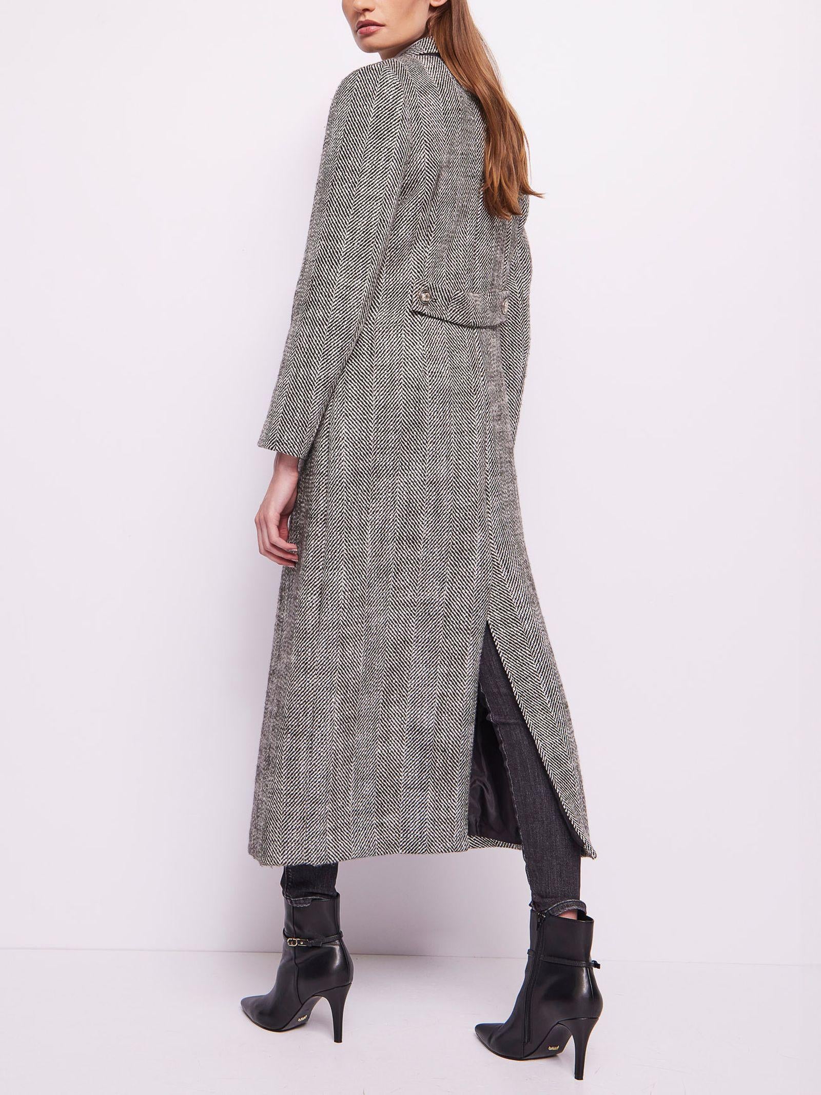 Cappotto lungo monopetto in misto lana 421FD35013 421025-01 GAUDI' 