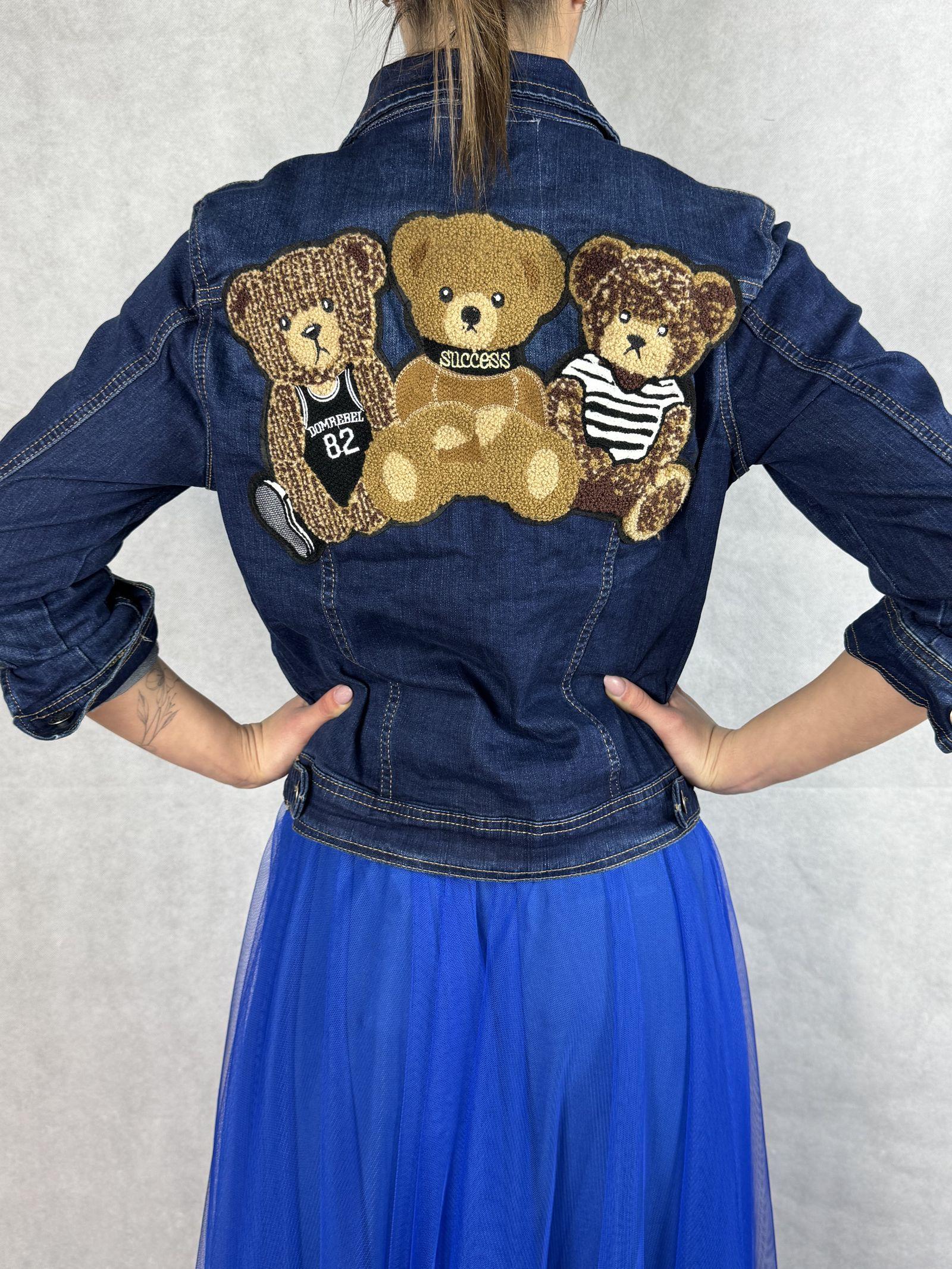 Giubbotto corto in denim con orsetti 515803JC759ORSETTO DENIM OFELIA 