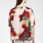 Blusa in raso fantasia multicolor MUEV30D8 03 CARLA G. 