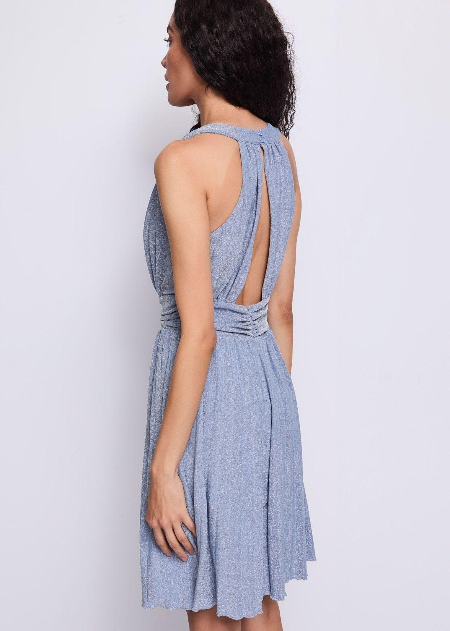 Abito in lurex con gonna plissè 511FD14004 51104301 GAUDI' 