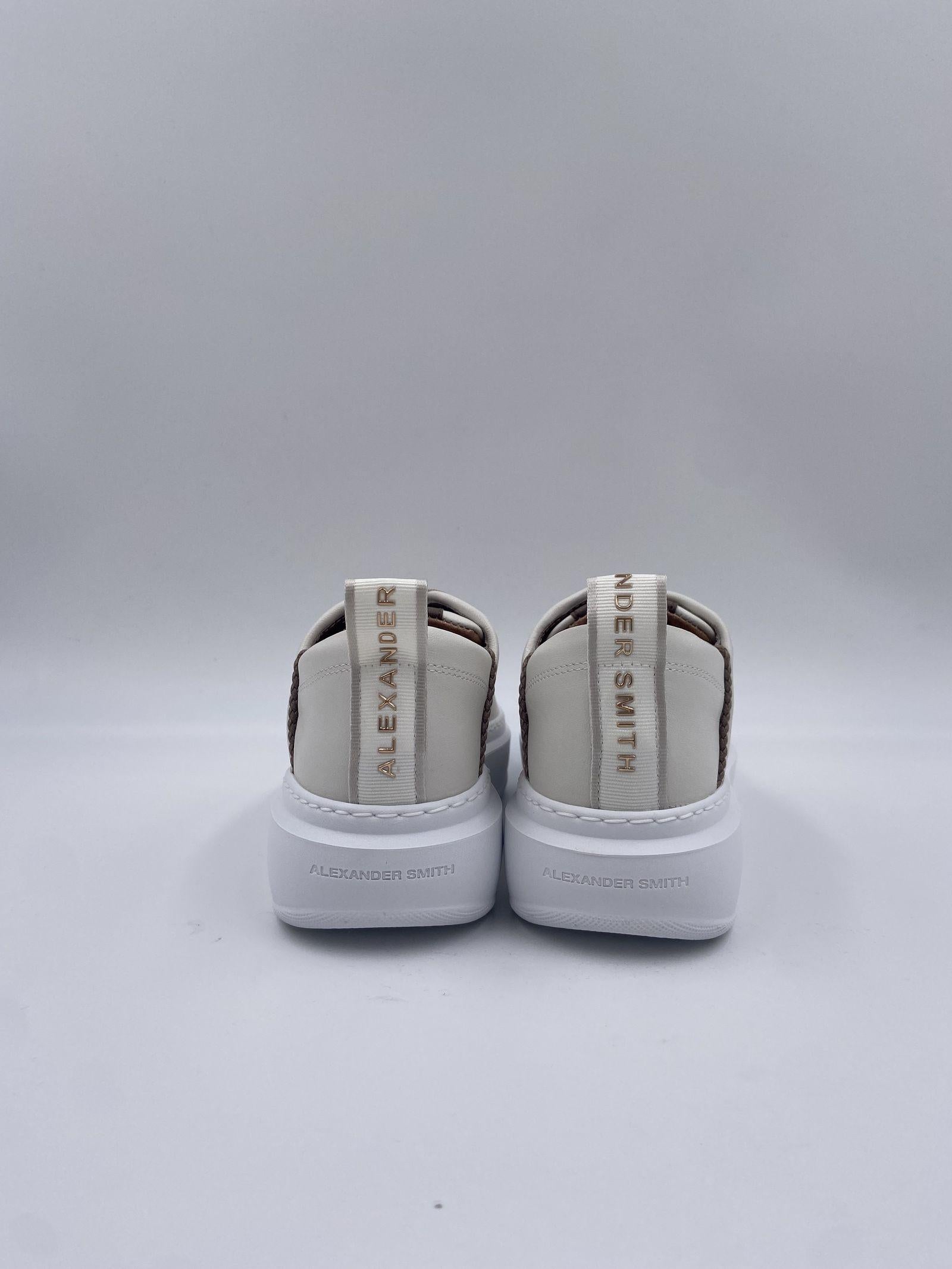 Sneakers Wembley White Dark Brown - Alexander Smith ASBBWYW 0076 WDB ALEXANDER SMITH 