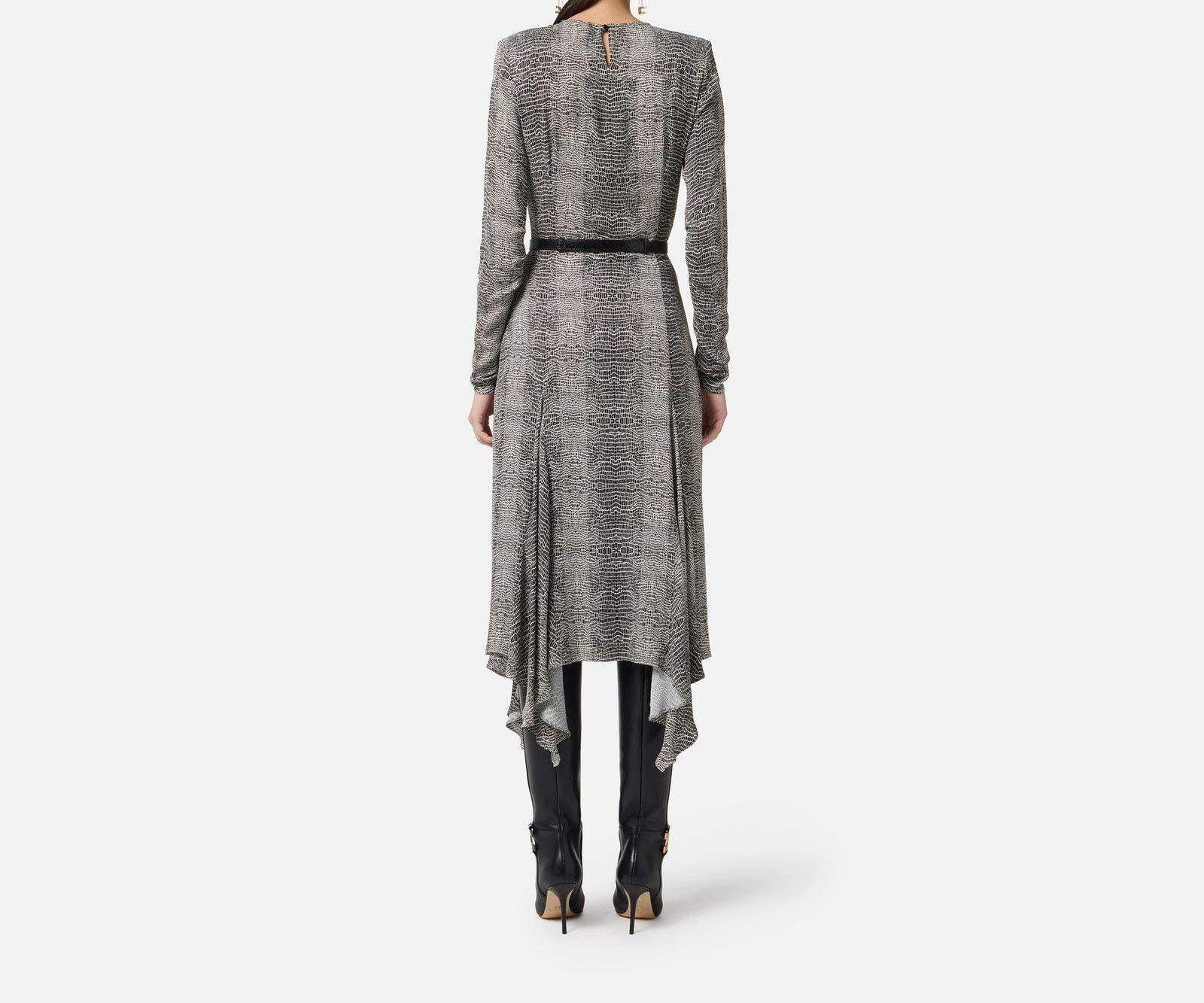 Abito con stampa pitone - Elisabetta Franchi AB88057E2 110 ELISABETTA FRANCHI 