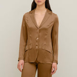 Giacca monopetto in satin - Carla G IROM12D8 04 CARLA G. 