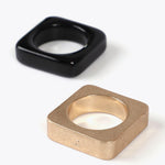 Set anellii quadrati bicolore LF2503025 2MN LOLA 