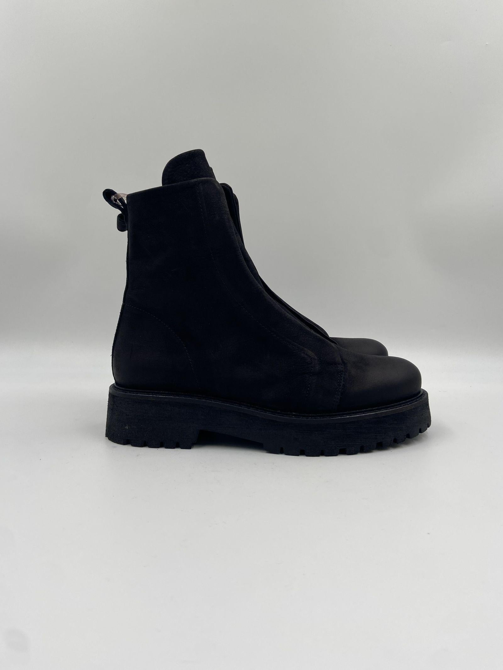 Tronchetto Kuni No Lace Mart Nabuk KUNINOLACMART NERO PATRIZIA BONFANTI 