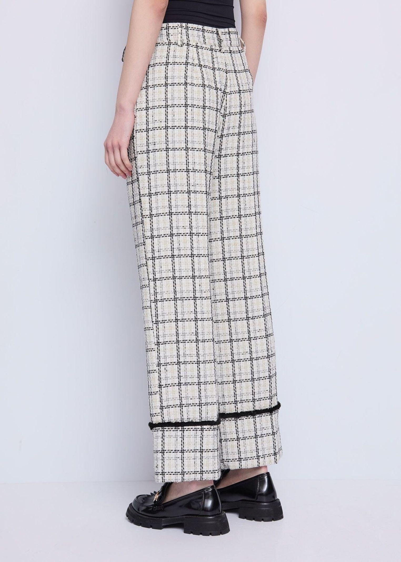 Pantalone con motivo check 521BD25021 525015-01 GAUDI' 