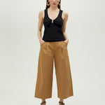 Pantalone cropped con elastico MS2514020 052 MAITE 