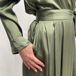 Abito manica lunga - Ofelia D1044 VERDE OFELIA 