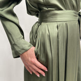 Abito manica lunga - Ofelia D1044 VERDE OFELIA 
