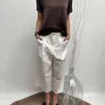 T- shirt girocollo satinata - Ofelia MS2003 MORO OFELIA 