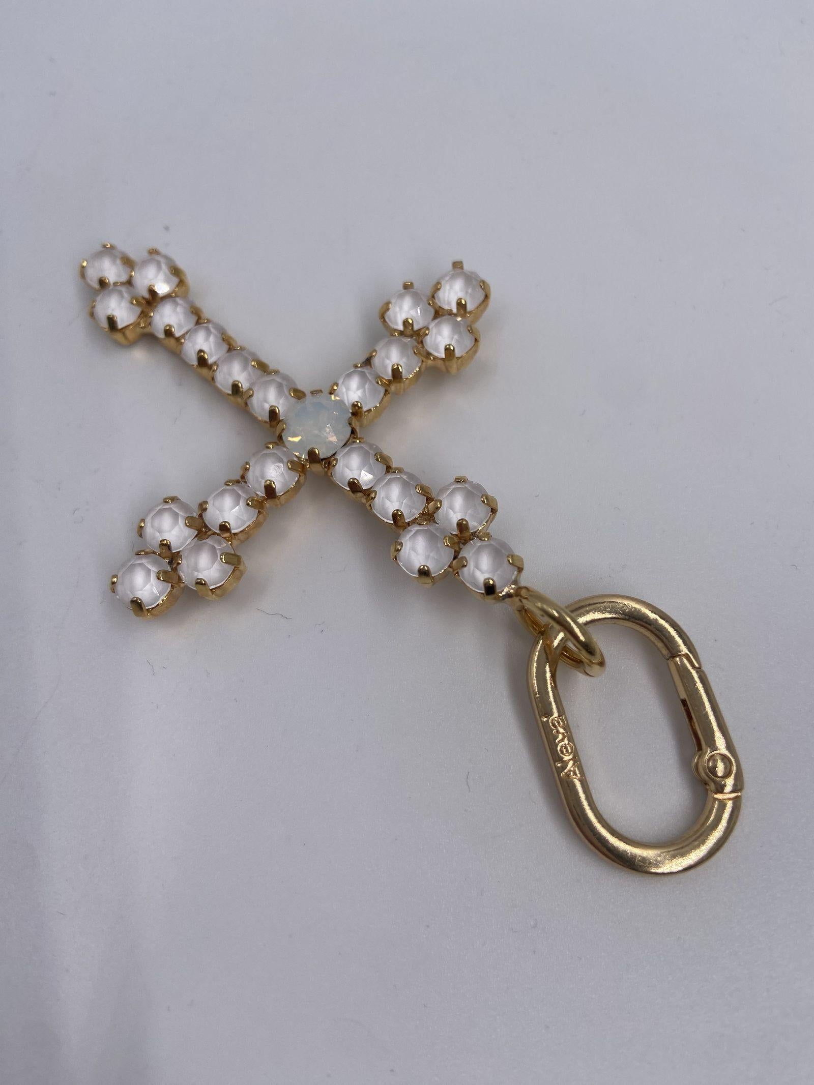 Ciondolo Croce Bizantina - Alevà BIZANTINA OROBIANCO ALEVA' 