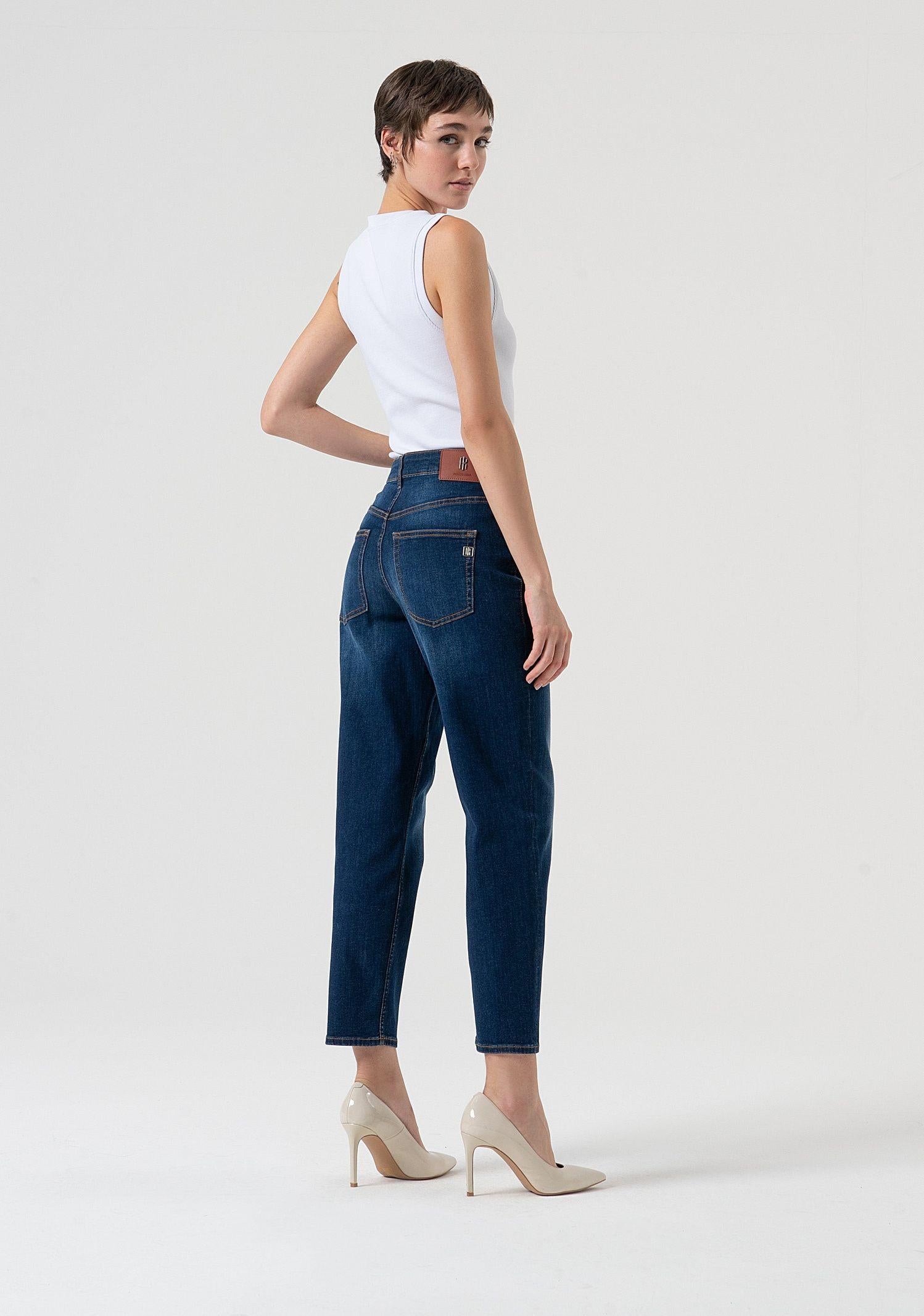 Jeans carrot mom fit FP25WVD005D46002 987 FRACOMINA 