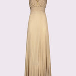 Abito lungo plissè con spacco laterale 511FD14005 51104302 GAUDI' 