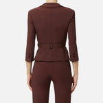 Giacca in tessuto tecnico bielastico - Elisabetta Franchi GI22461E2 644 ELISABETTA FRANCHI 