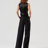 Pantalone palazzo con strass FQ25WV3001W815R9 053 FRACOMINA 