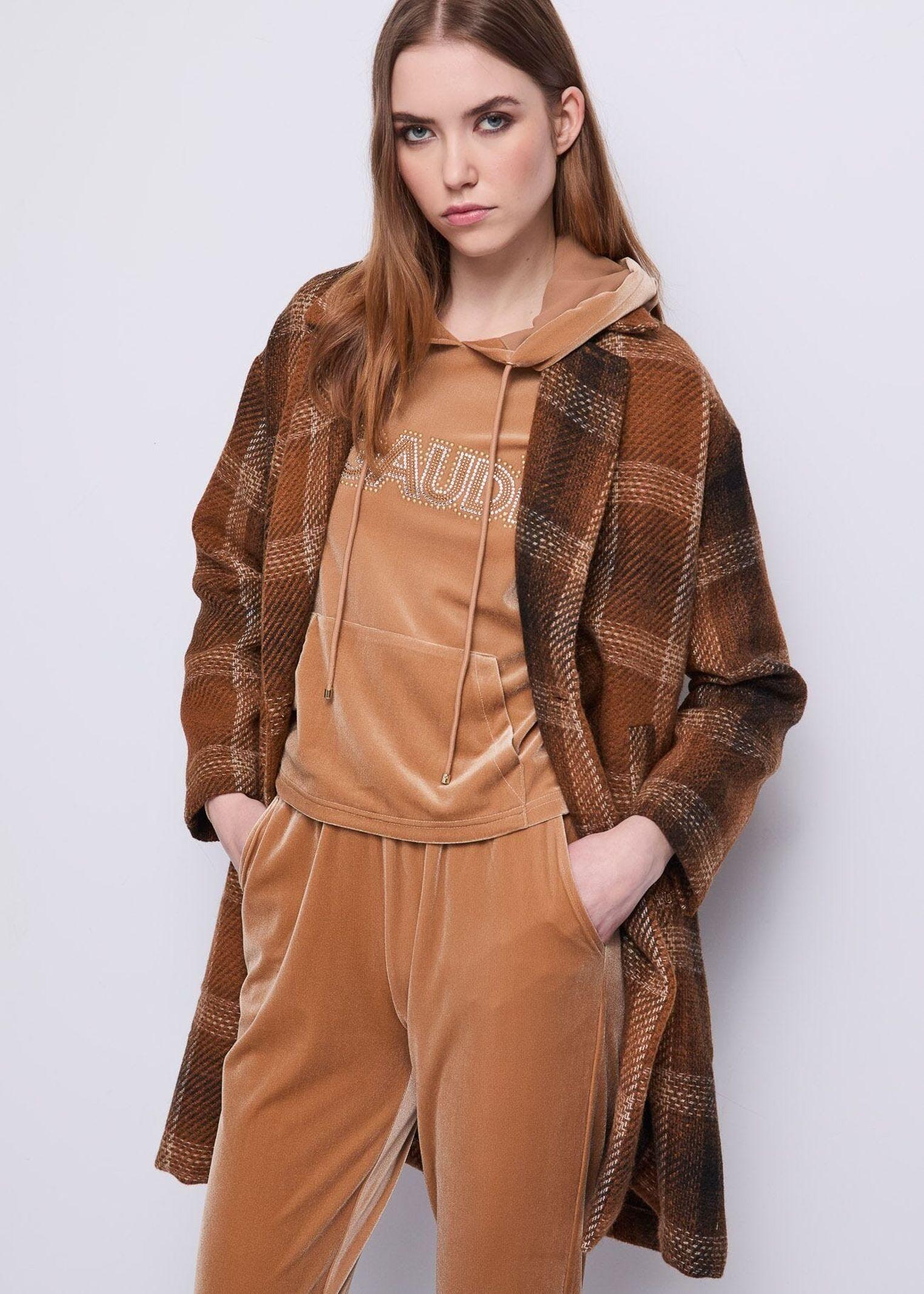 Cappotto motivo check 521BD35025 525011-01 GAUDI' 