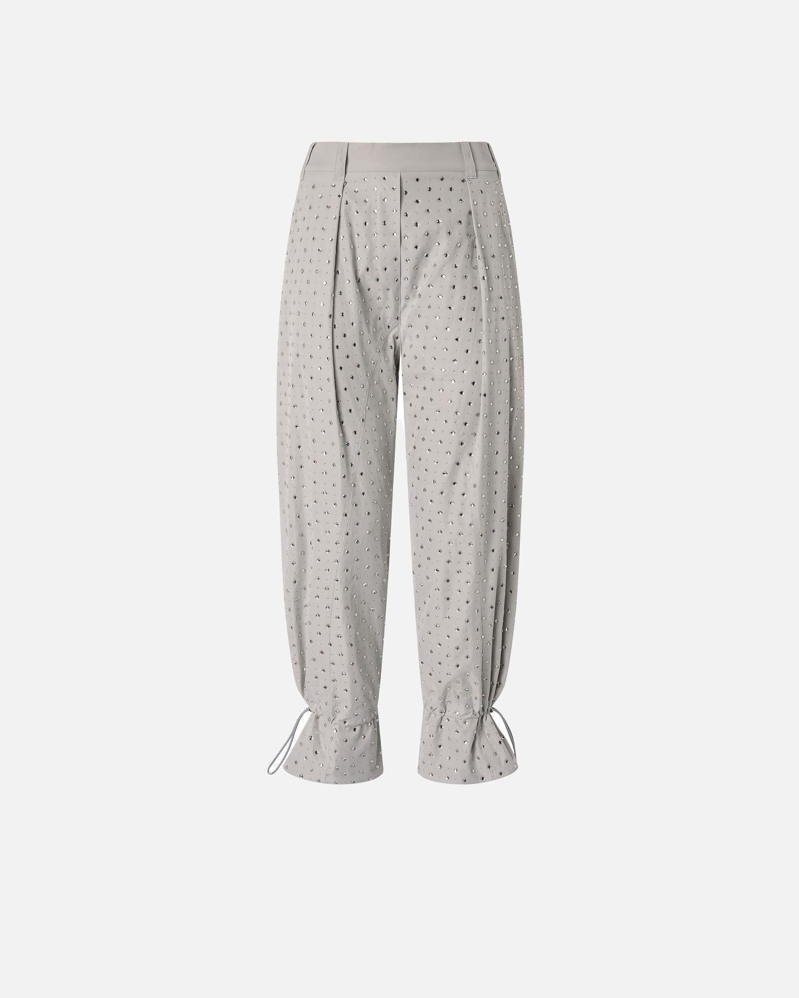 Pantalone con strass e borchie 105984A2XX K14 PINKO 