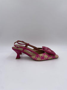 Slingback in rafia
