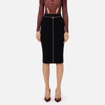 Gonna midi in punto resca - Elisabetta Franchi GK05B47E2 110 ELISABETTA FRANCHI 