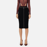Gonna midi in punto resca - Elisabetta Franchi GK05B47E2 110 ELISABETTA FRANCHI 