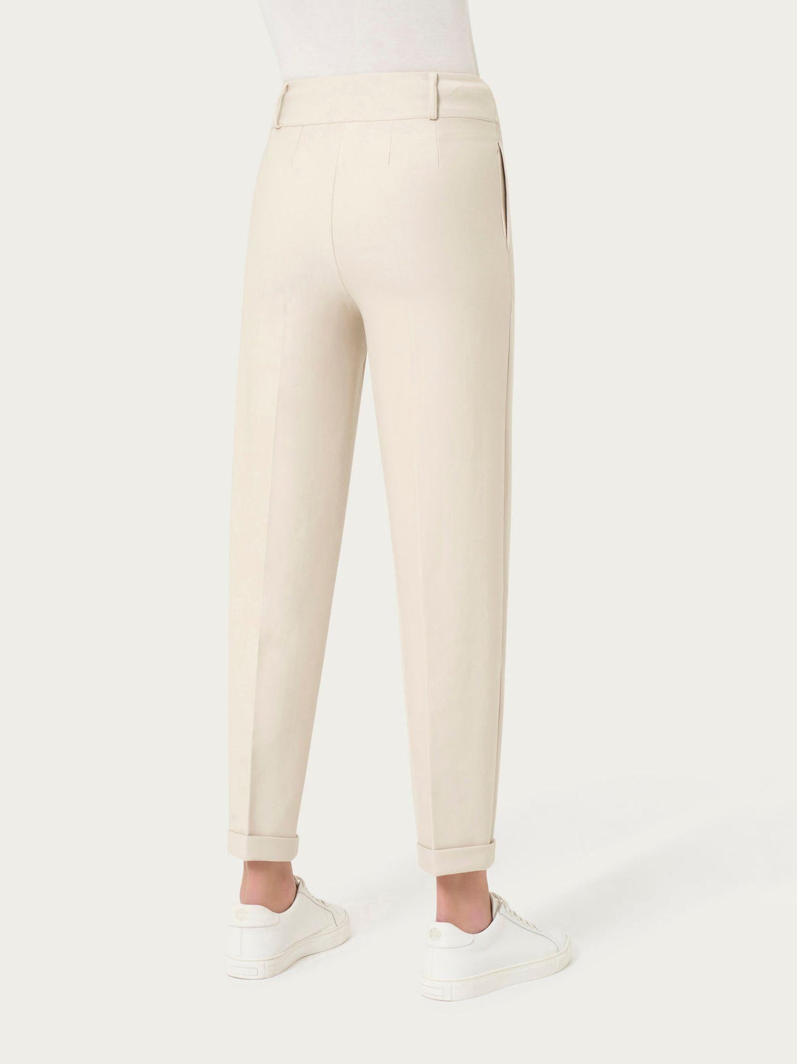 Pantalone carrot con pinces in tessuto Compact - Ragno DO16PF FW24 786 RAGNO 