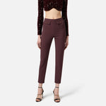 Pantalone slim fit con patte - Elisabetta Franchi PA12056E2 EA3 ELISABETTA FRANCHI 