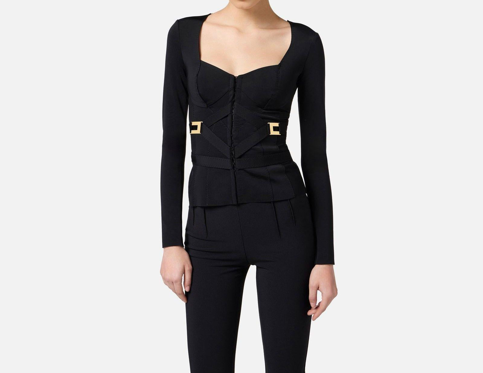 Giacca bielastica - Elisabetta Franchi GI16056E2 110 ELISABETTA FRANCHI 