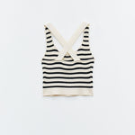 Top cropped a righe SSEM5002 FANTASIA RIGHE ELEH 