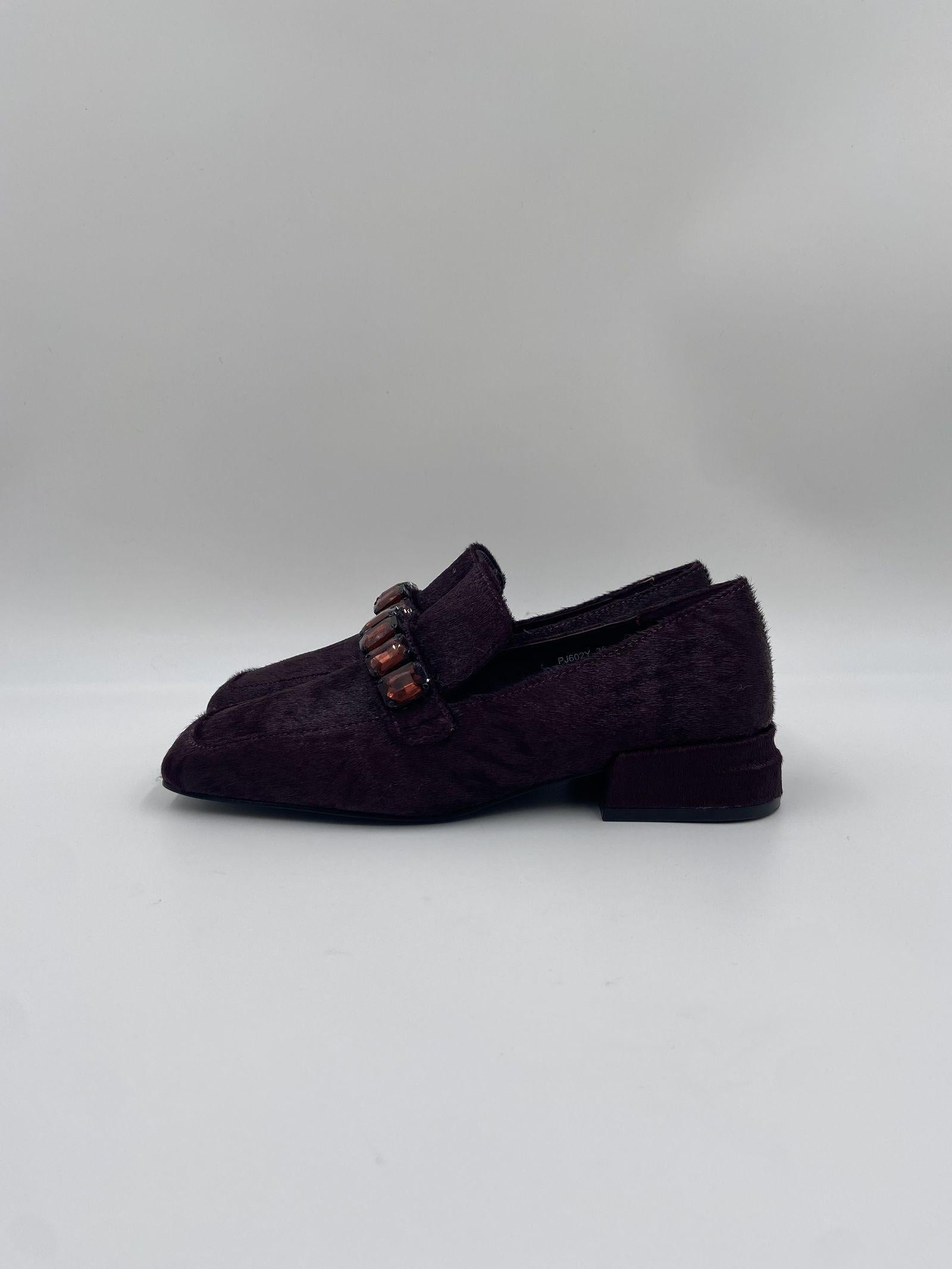 Mocassino in cavallino PJ602Y VIOLA JEANNOT 