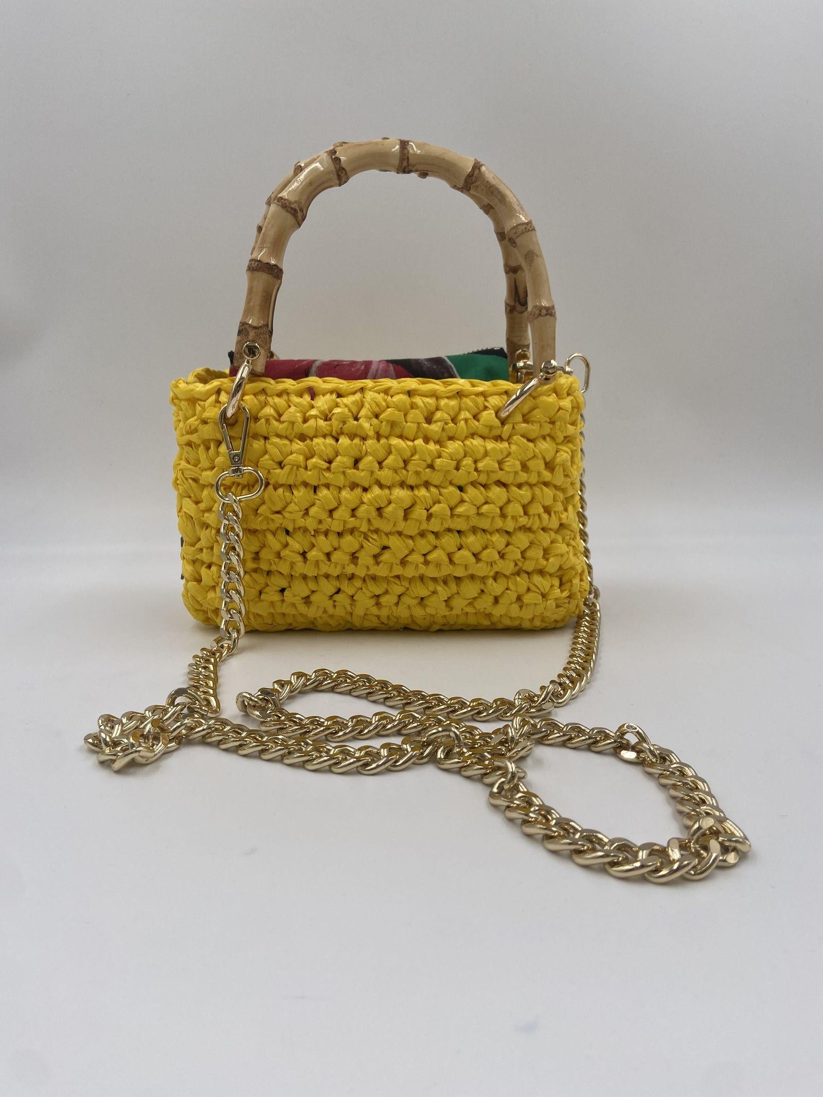 Borsa Meteora Chica Handmane METEORA SS23 GIALLO CHICA 