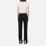 T- shirt cropped con zip MA00846E2 270 ELISABETTA FRANCHI 