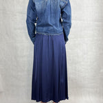 Camicia corta in denim medio scuro 224101JC768 DENIM OFELIA 