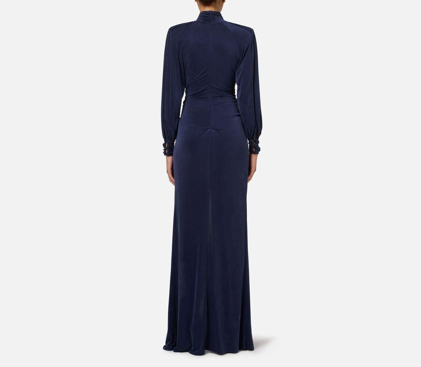 Abito red carpet in cupro con nodo AB68447E2 B75 ELISABETTA FRANCHI 