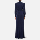 Abito red carpet in cupro con nodo AB68447E2 B75 ELISABETTA FRANCHI 