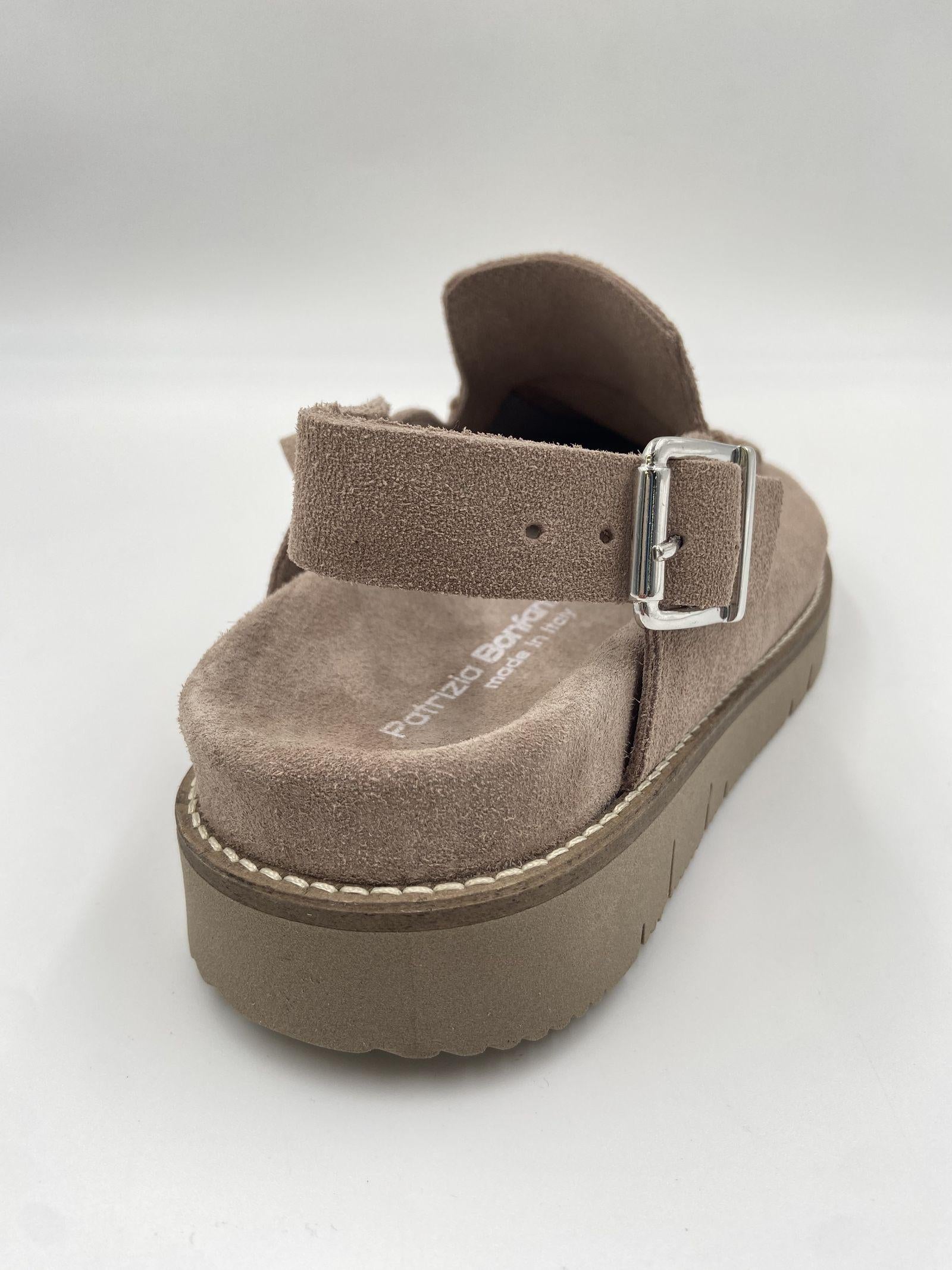 Sandalo Cassie Suede - Patrizia Bonfanti CASSIESUEDE TORTORA PATRIZIA BONFANTI 