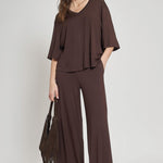 Pantalone largo in jersey - Carla G PAES20D6 09 CARLA G. 